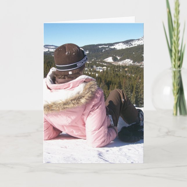 Cartão De Festividades montanha de cobre, coco. Fena. (Frente)