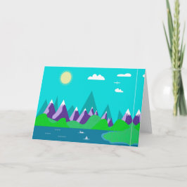 Cartão De Festividades Montanhas de gelo superior