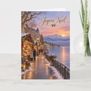 Cartão De Festividades Montreux Mercado de Natal Feliz Natal