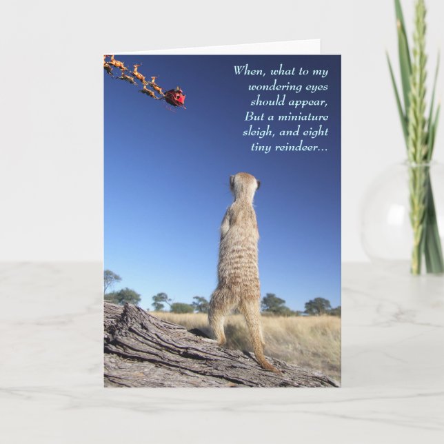 Cartão De Festividades Moomins with Santa - Seasons greetings 1 (Frente)