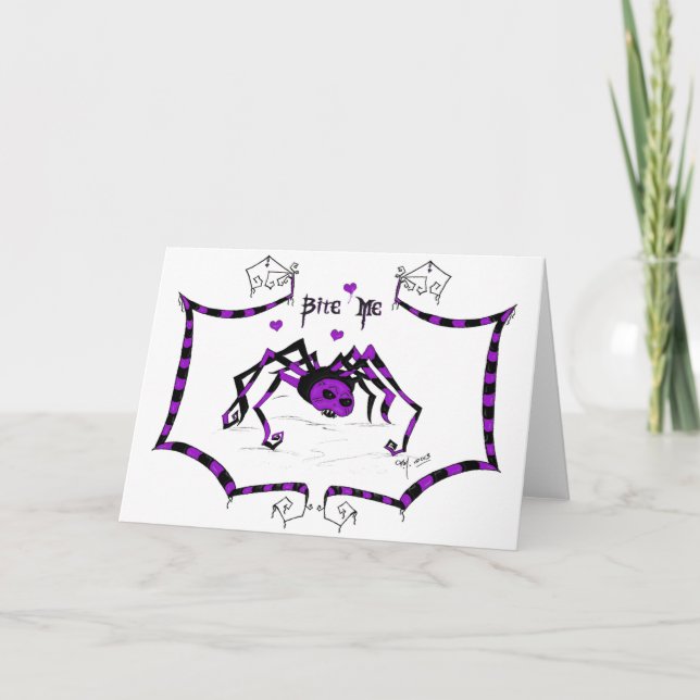 Cartão De Festividades Morda-me (Frente)