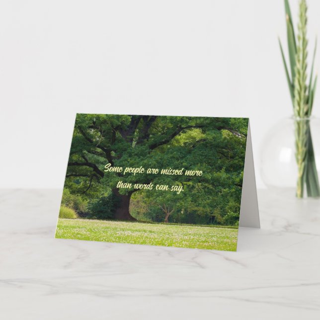 CARTÃO DE FESTIVIDADES MORE THAN WORDS - SYMPATHY CARD (Frente)
