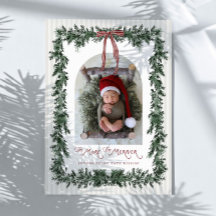 More The Merrier Preppy Garland Birth Announcement