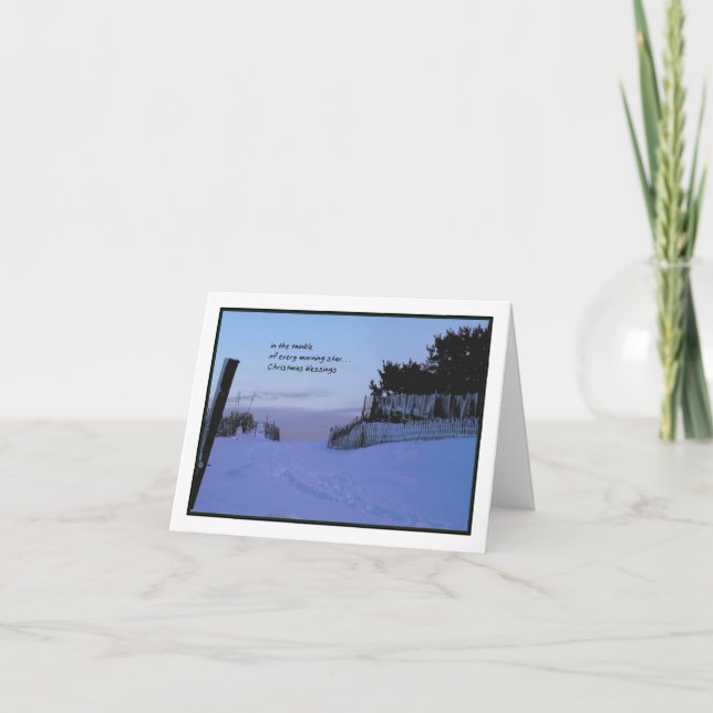 Cartão De Festividades Morning Star Christmas (Frente)