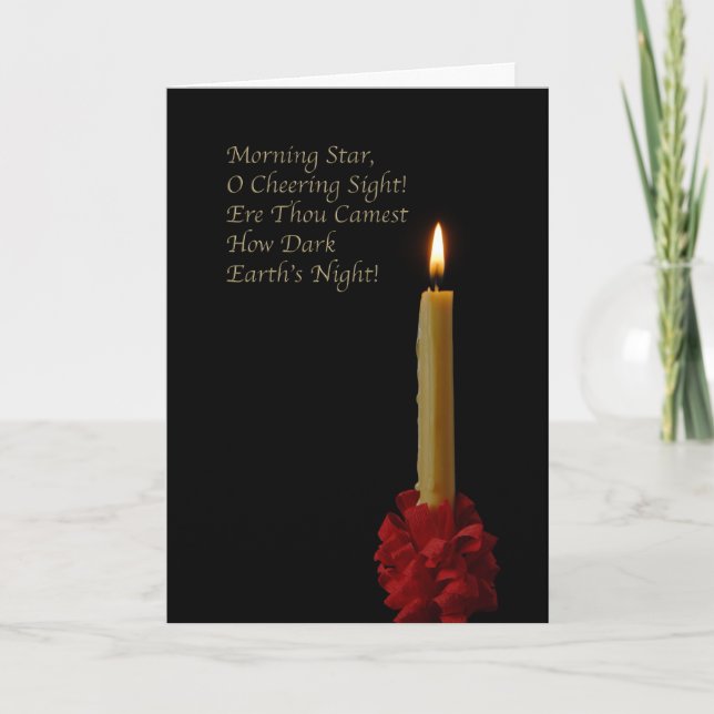 Cartão De Festividades Morning Star, Oh Cheering Sight (Frente)