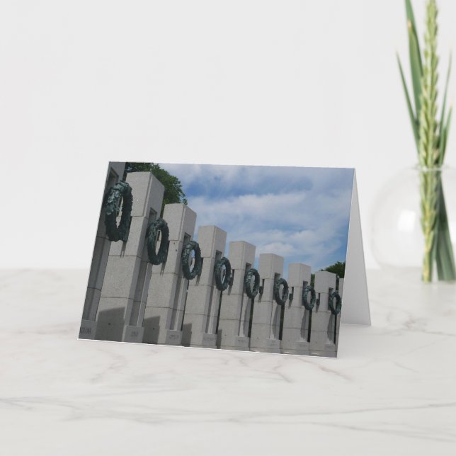 Cartão De Festividades Mortes Memoriais I Guerra Mundial (Frente)