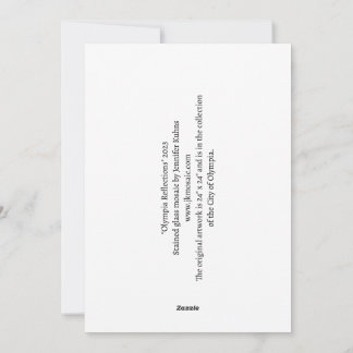 Cartão De Festividades Mosaico de Reflexões Olímpicas