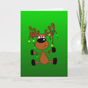 Cartão De Festividades Moso de Natal torcido