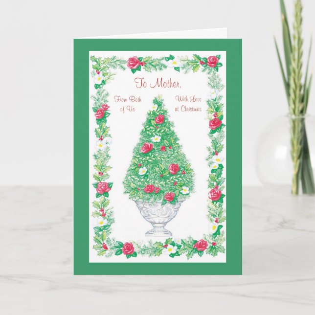 Cartão De Festividades Mother From Both of Us (Frente)