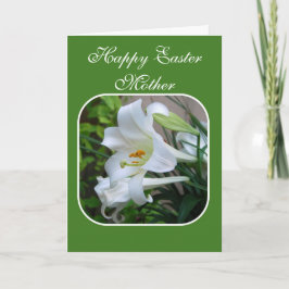 Cartão De Festividades Mother, Happy Easter, Easter Blessings, White Lily