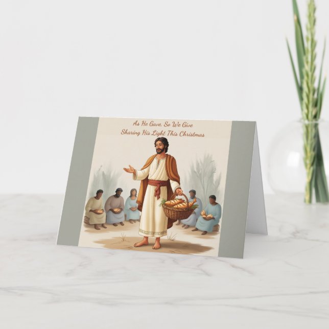 Cartão De Festividades Motivo de Dar (Frente)