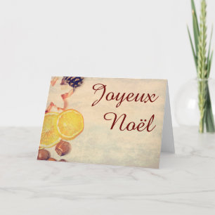 Cartão De Festividades Motivo para o Natal com frutas...