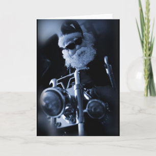 Cartão De Festividades motociclo de papais noeis