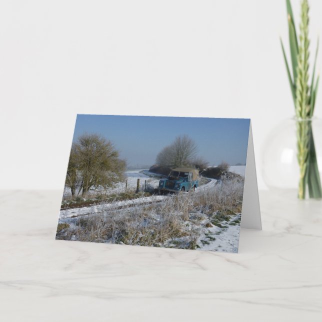 Cartão De Festividades Movimentação do inverno (Frente)