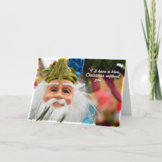 Cartão De Festividades Mr. Blue Claus