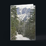 Cartão De Festividades Mt Washington Winter Trail<br><div class="desc">A view of Mt. Washington in late Winter, early Spring in New Hampshire. Vintage 1982 Photograph. Vintage 1982 photograph.</div>