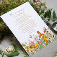 Mudança de Planos de Casamento com Flores Silvestr
