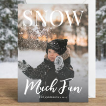 Muita Diversão no Inverno Foto de Família Férias