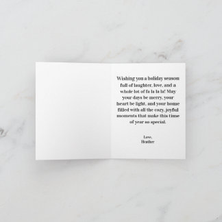 Cartão De Festividades Muita La La La La Acontecendo No Momento