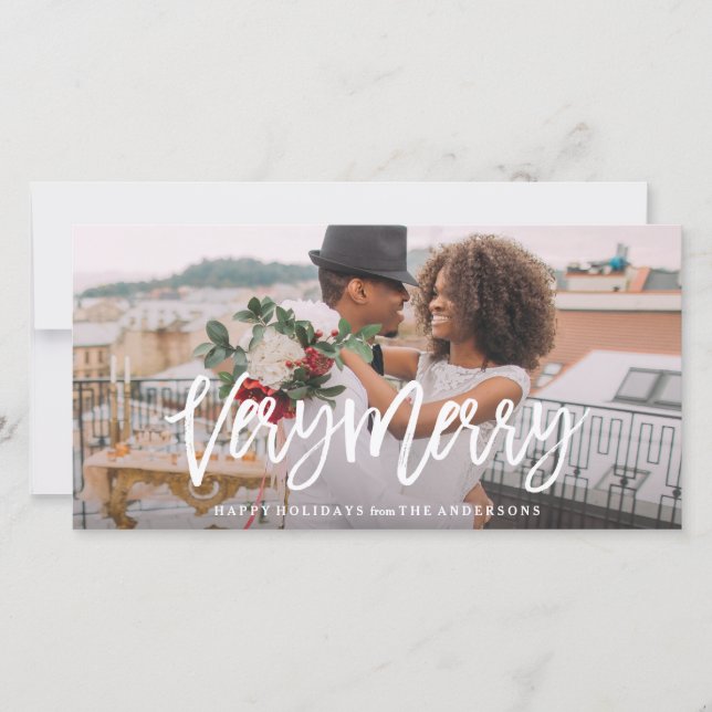 Cartão De Festividades Muito Alegre (Frente)