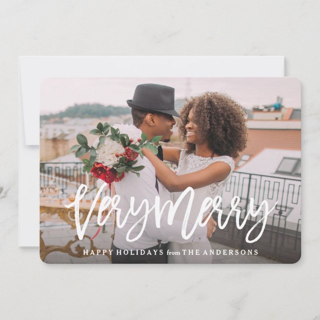 Cartão De Festividades Muito Feliz (Frente)