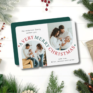 Cartão De Festividades Muito Feliz Natal Foto do Arco Moderno