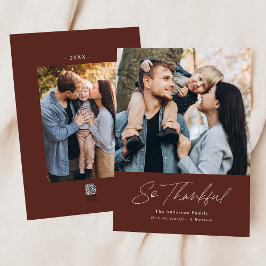 Cartão De Festividades Muito Obrigado Brown 2 Foto Ação de Graças
