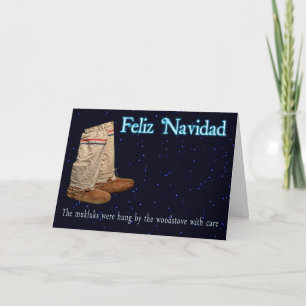 Cartão De Festividades Mukluks de Natal