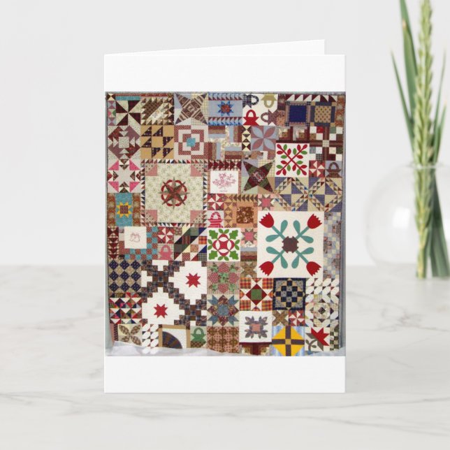 Cartão De Festividades Multiple Choice Quilt (Frente)