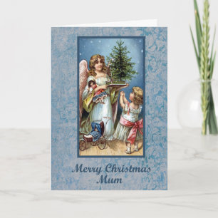 Cartão De Festividades Mum Blue Christmas Card
