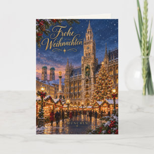 Cartão De Festividades Munique Feliz Natal