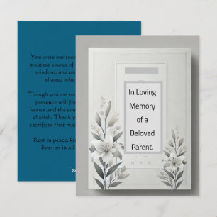 Cartão De Festividades Murugi Moments Parent Memorial Card