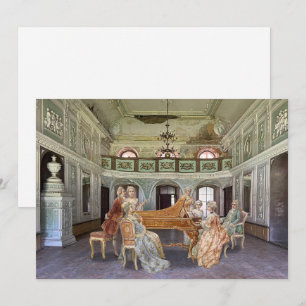 Cartão De Festividades Música congelada