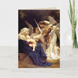 Cartão De Festividades Música da Mãe Abençoada Religiosa dos Anjos