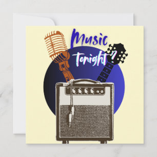 Cartão De Festividades Música hoje à noite?