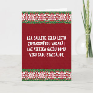 Cartão De Festividades Música popular de Natal III Latviešu Tautasdzies