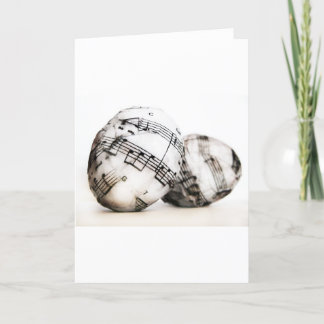 Cartão De Festividades Musical Easter eggs
