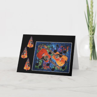 Cartão De Festividades Musical Merriment - Guitar Holiday Cards