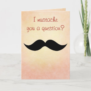 Cartão De Festividades Mustache Valentine Card