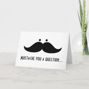 Cartão De Festividades Mustache Valentine Day Card Valentine's Stach Fun