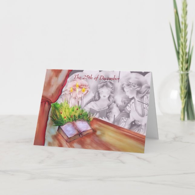 Cartão De Festividades Mutual Birthday on Christmas Day (Frente)