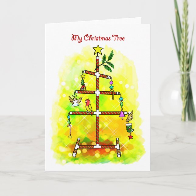 Cartão De Festividades My Christmas tree (Frente)