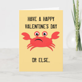 Cartão De Festividades My Crabby Valentine