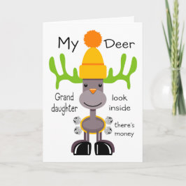 Cartão De Festividades My Deer Granddaughter