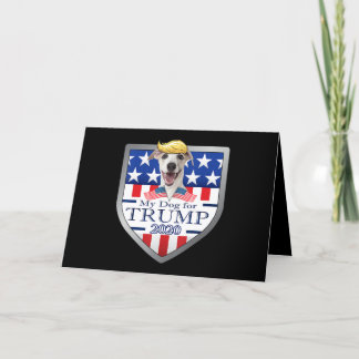 Cartão De Festividades My Dog Trump 2020 Greyhound Wearing Glasses