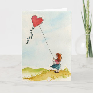 Cartão De Festividades My Heart on a String Card