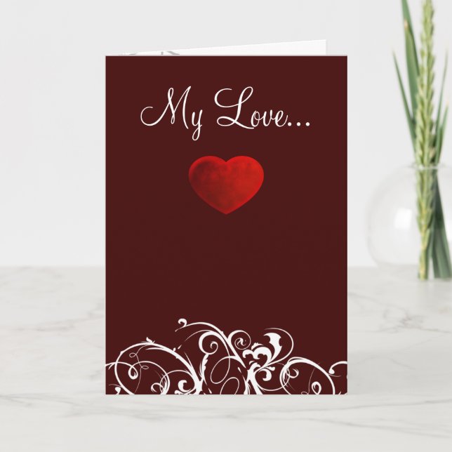 Cartão De Festividades My Love Card (Frente)