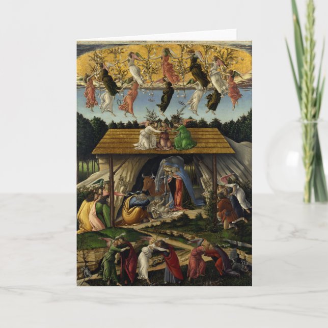 Cartão De Festividades Mystical Nativity by Sandro Botticelli (Frente)