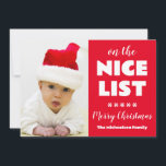 Cartão De Festividades Na Lista Nice Foto De Natal<br><div class="desc">Na bela lista: Um cartão de Natal perfeito para uma criança,  um animal de estimação ou uma foto de família. Modelo de foto via Pixabay licenciado sob CC0 e deve ser substituído por sua própria foto</div>