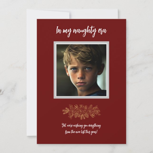 Cartão De Festividades Na Minha Carteira De Natal Da Era Maldita (Frente)